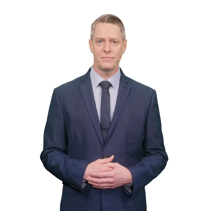 Adrian in Blue Suit